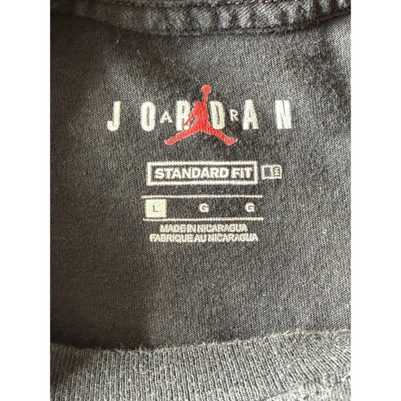 Nike Jordan Air T-Shirt 23 Miami Jumpman Men Black Large - Picture 2 of 4